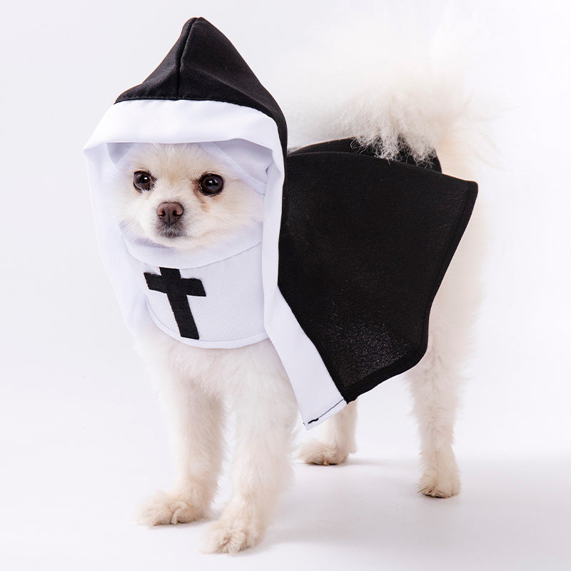 Nun costume for cats and dogs