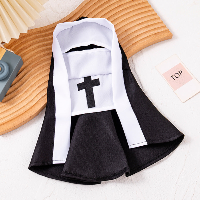 Nun costume for cats and dogs